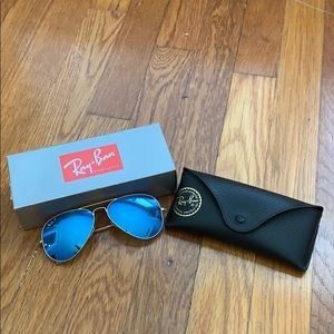Ray-Ban Aviators Polarized Flash Lenses 58mm